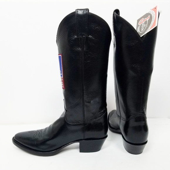 NWT Justin Western Cowgirl boots with patchwork 8B - Picture 5 of 8